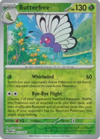 Butterfree 012/165 - Scarlet & Violet 151