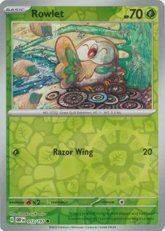 Rowlet 013/197 - Obsidian Flames