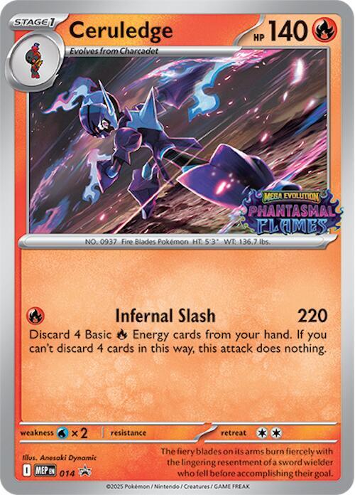 Ceruledge Prerelease 14 - Mega Evolution Promos