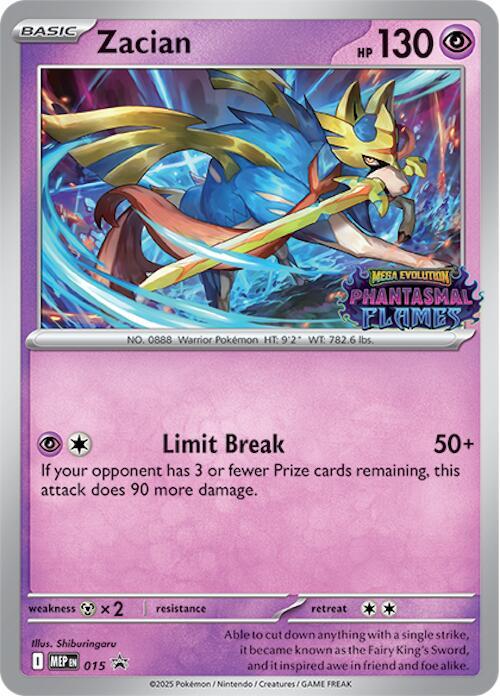 Zacian Prerelease 15 - Mega Evolution Promos