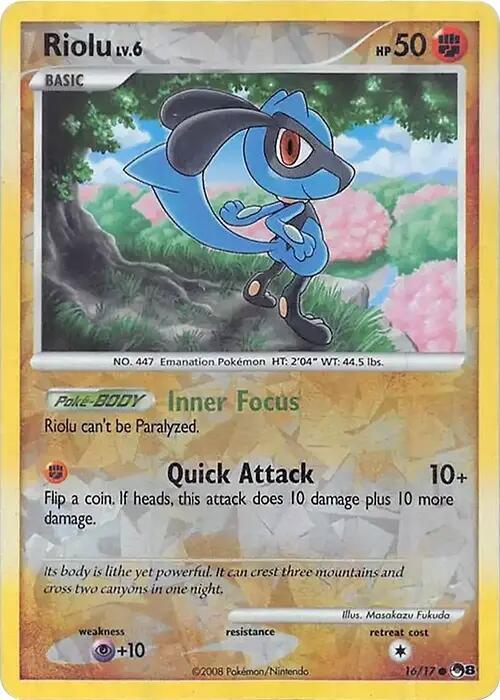 Riolu Cracked Ice Holo 16 - Miscellaneous Promos