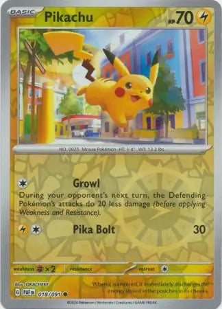 Pikachu 018/091 - Paldean Fates