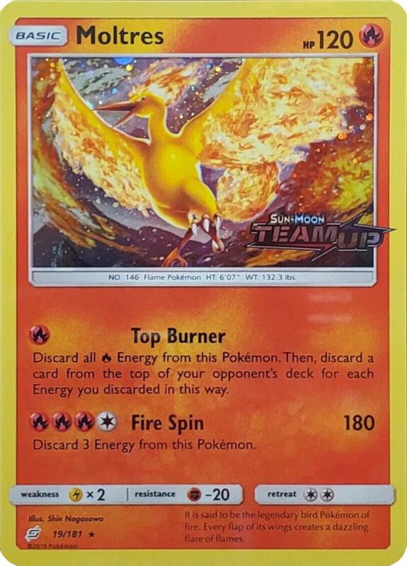 Moltres Team Up Stamped 19 - Miscellaneous Promos