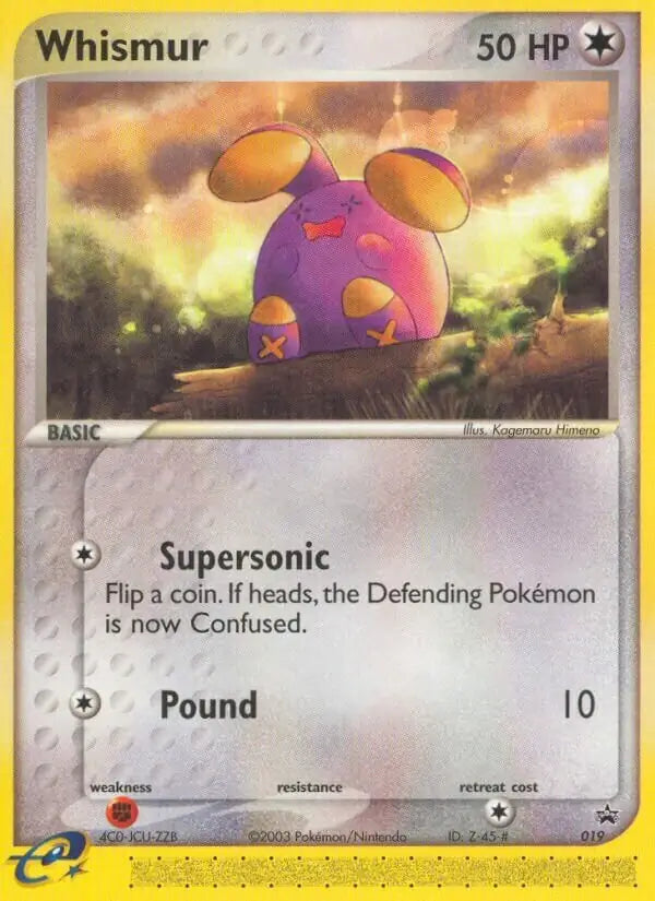 Whismur 19 - Nintendo Black Star Promo