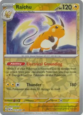 Raichu 019/091 - Paldean Fates