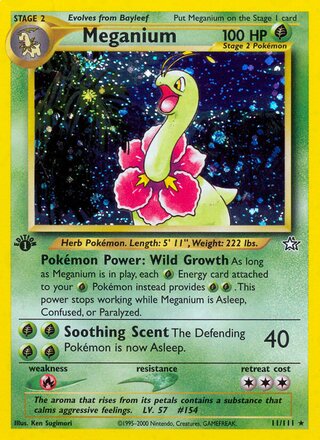 Meganium 11/111 - Neo Genesis