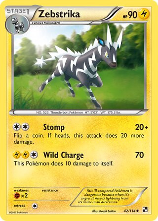 Zebstrika 42/114 - Bllack & White Base