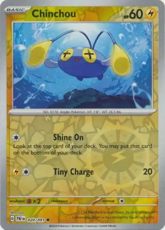 Chinchou 020/091 - Paldean Fates