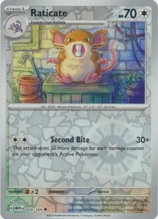 Raticate 020/165 - Scarlet & Violet 151