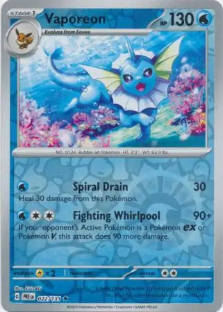 Vaporeon 022/131 - Prismatic Evolutions