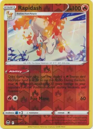 Rapidash 022/195 - Silver Tempest
