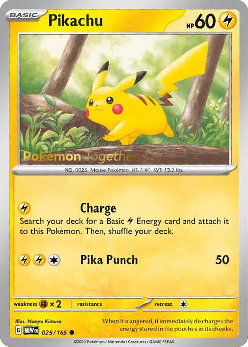 Pikachu Pokemon Together 25 - Miscellaneous Promos