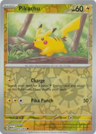 Pikachu 025/165 - Scarlet & Violet 151