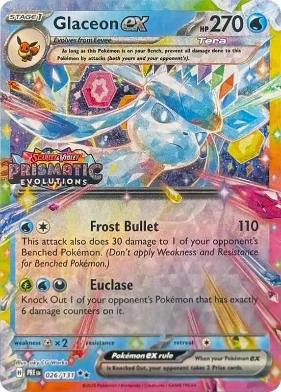 Glaceon ex Prismatic Evolutions Stamp 26 - Miscellaneous Promos