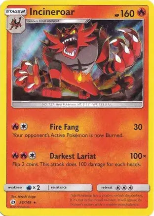 Incineroar Holo 26 - Miscellaneous Promos