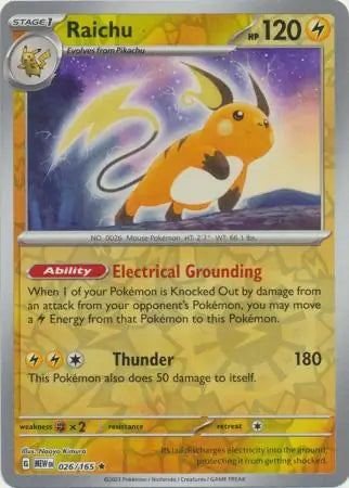 Raichu 026/165 - Scarlet & Violet 151