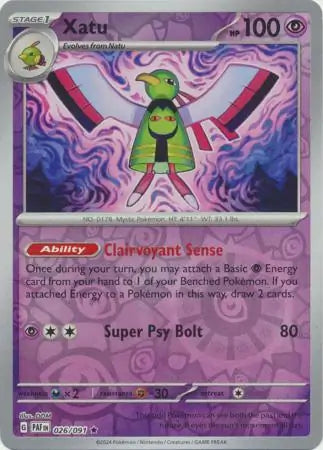 Xatu 026/091 - Paldean Fates