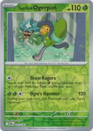 Teal Mask Ogerpon 026/182 - Destined Rivals