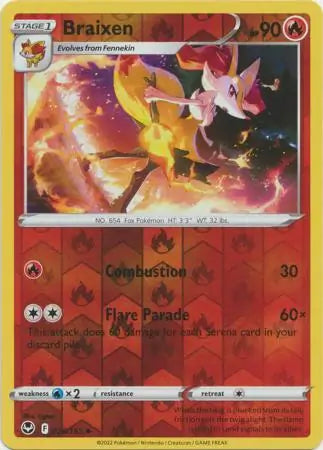 Braixen 026/195 - Silver Tempest