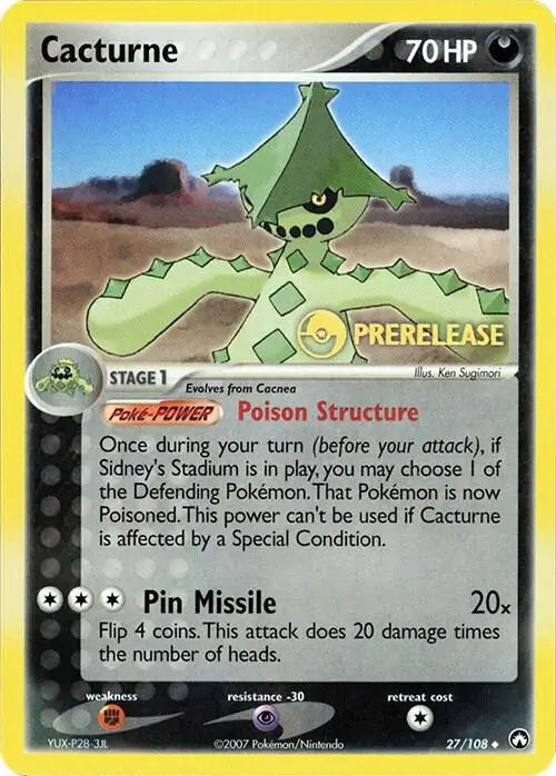 Cacturne Prerelease 27 - Miscellaneous Promos