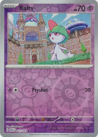 Ralts 027/091 - Paldean Fates