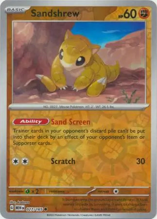 Sandshrew 027/165 - Scarlet & Violet 151