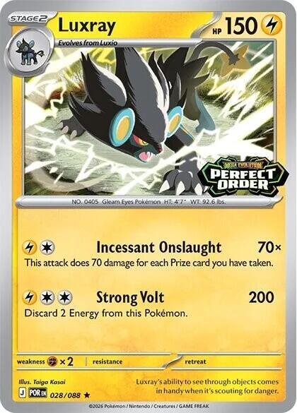 Luxray Perfect Order Stamped 28 - Miscellaneous Promos