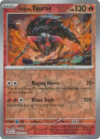 Paldean Tauros 028/193 - Paldea Evolved