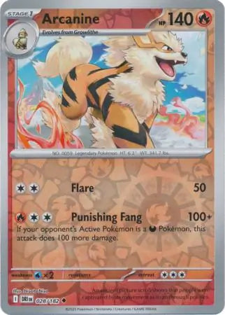 Arcanine 028/182 - Destined Rivals