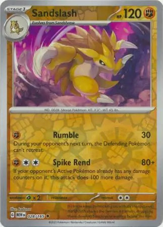 Sandslash 028/165 - Scarlet & Violet 151
