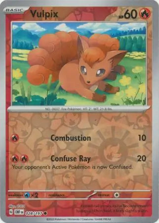 Vulpix 028/197 - Obsidian Flames