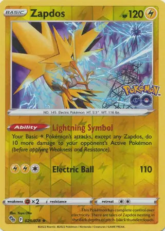 Zapdos 029/078 - Pokémon GO
