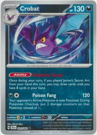 Crobat 029/064 - Shrouded Fable