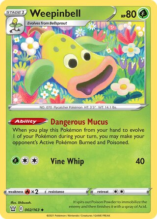 Weepinbell 002/163 - Battle Styles