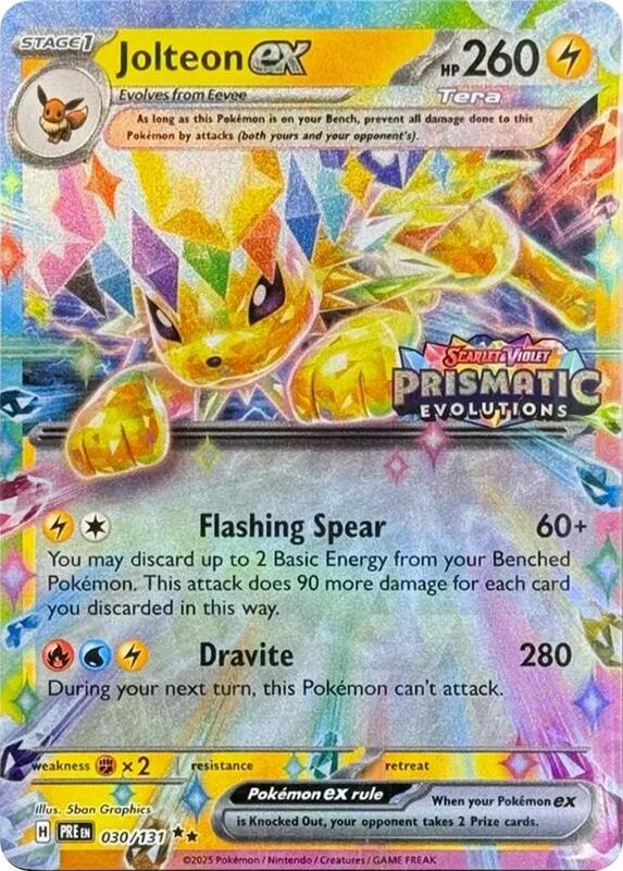 Jolteon ex Prismatic Evolutions Stamp 30 - Miscellaneous Promos