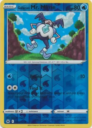 Galarian Mr. Mime 030/159 - Crown Zenith