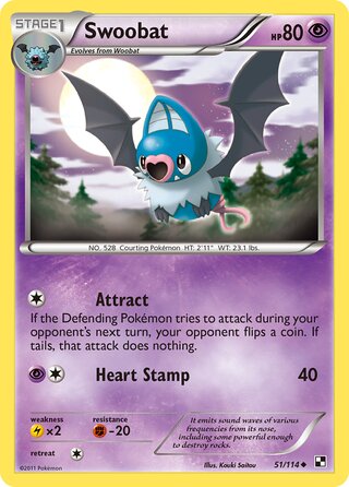 Swoobat 51/114 - Bllack & White Base