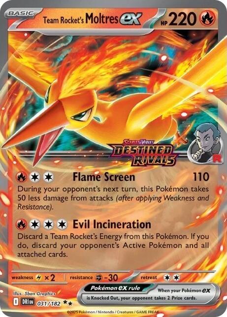 Team Rocket's Moltres ex Destined Rivals Stamp 31 - Miscellaneous Promos