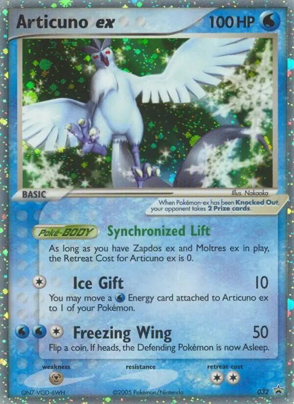 Articuno ex 32 - Nintendo Black Star Promo