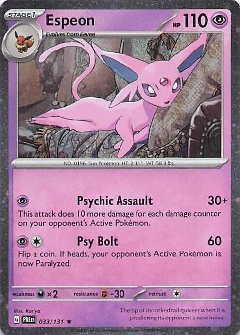 Espeon Cosmos Holo 33 - Miscellaneous Promos