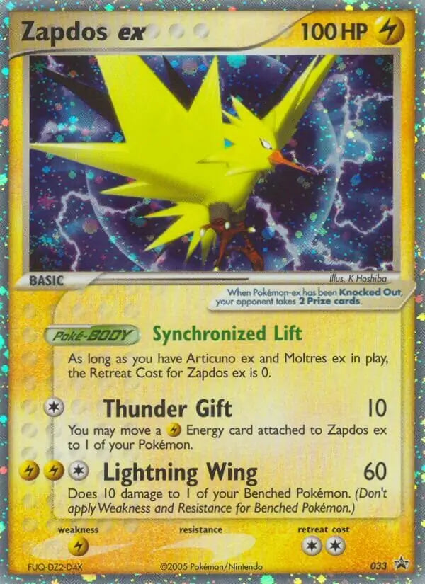 Zapdos ex 33 - Nintendo Black Star Promo