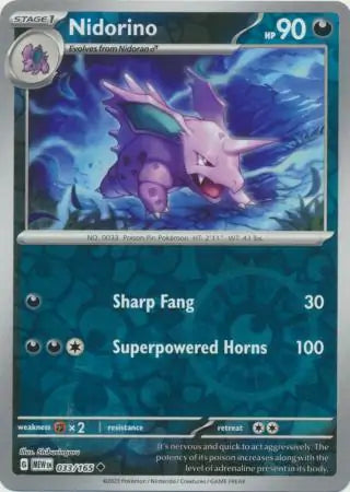 Nidorino 033/165 - Scarlet & Violet 151