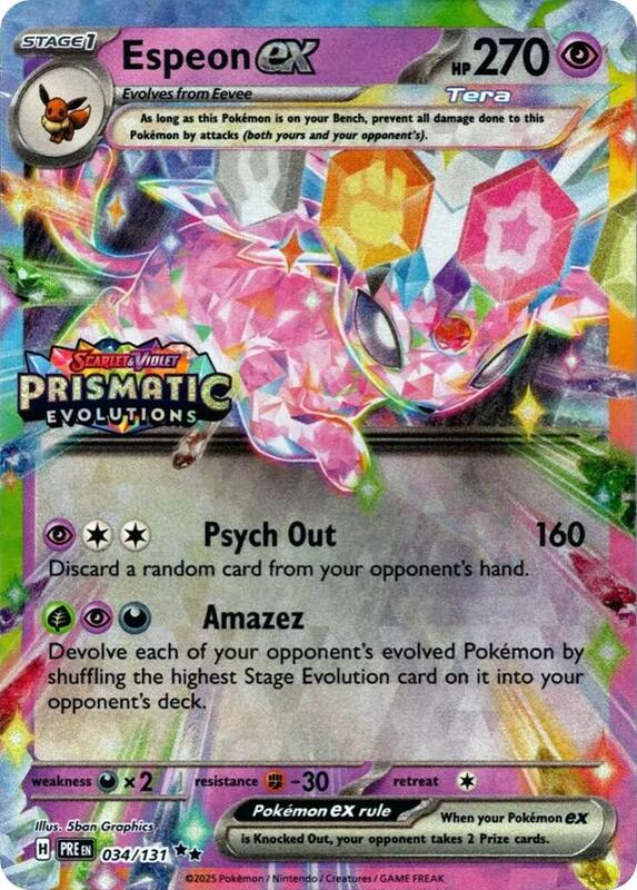 Espeon ex Prismatic Evolutions Stamp 34 - Miscellaneous Promos