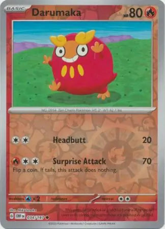 Darumaka 034/197 - Obsidian Flames