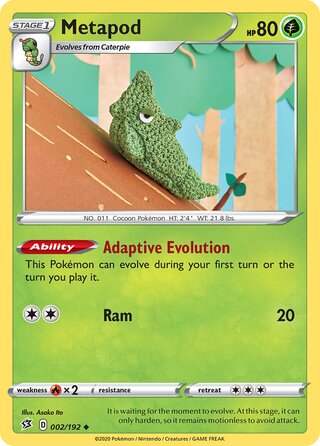 Metapod 002/192 - Rebel Clash