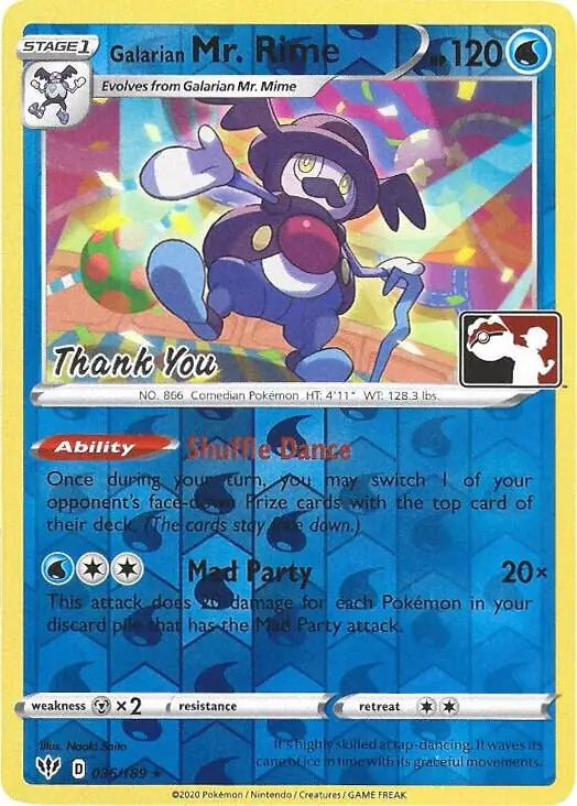 Galarian Mr. Rime Pokemon League 36 - Miscellaneous Promos