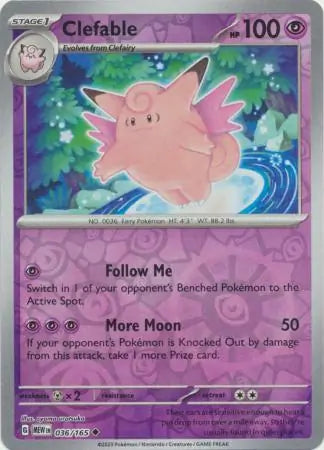 Clefable 036/165 - Scarlet & Violet 151
