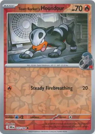 Team Rocket's Houndour 037/182 - Destined Rivals