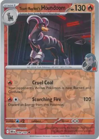 Team Rocket's Houndoom 038/182 - Destined Rivals