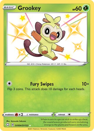 Grookey SV004/SV122 - Shining Fates